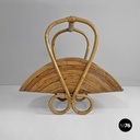 Italian mid-century modern bamboo magazine rack by Vivai Del Sud, 1960s