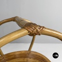 Italian mid-century modern bamboo magazine rack by Vivai Del Sud, 1960s
