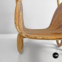 Italian mid-century modern bamboo magazine rack by Vivai Del Sud, 1960s