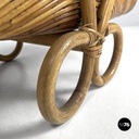 Italian mid-century modern bamboo magazine rack by Vivai Del Sud, 1960s