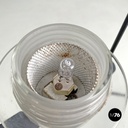 Italian modern black and white metal table lamp with directional light, 1980s