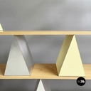 Italian modern Glass, wood metal Bookcase Gritti by Andrea Branzi Memphis, 2000s