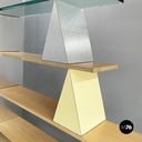 Italian modern Glass, wood metal Bookcase Gritti by Andrea Branzi Memphis, 2000s