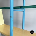 Italian modern Glass, wood metal Bookcase Gritti by Andrea Branzi Memphis, 2000s