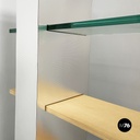 Italian modern Glass, wood metal Bookcase Gritti by Andrea Branzi Memphis, 2000s