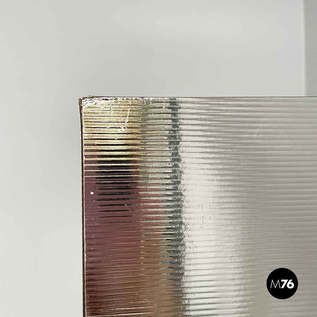 Italian modern Glass, wood metal Bookcase Gritti by Andrea Branzi Memphis, 2000s