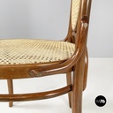 Italian mid-century modern Vienna straw and wood chair, 1900-1950s