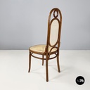 Italian mid-century modern Vienna straw and wood chair, 1900-1950s