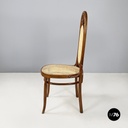 Italian mid-century modern Vienna straw and wood chair, 1900-1950s