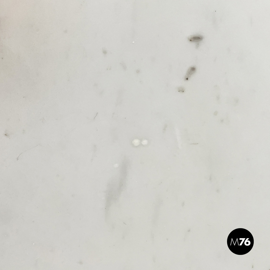 Italian mid-century modern dining table in marble, wood and bass, 1960s