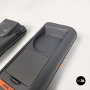 Italian modern grey decorated plastic telephone Twin Phone Deco by Swatch, 1980s