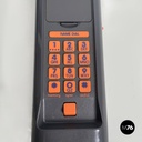 Italian modern grey decorated plastic telephone Twin Phone Deco by Swatch, 1980s