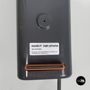 Italian modern grey decorated plastic telephone Twin Phone Deco by Swatch, 1980s