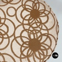 Italian mid-century modern Round pouf with hidden compartment by Pozzi, 1960s