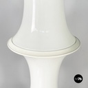 Italian modern Opaline glass floor lamp Bamboo by Enrico Tronconi, 1980s