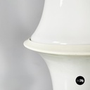 Italian modern Opaline glass floor lamp Bamboo by Enrico Tronconi, 1980s