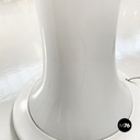 Italian modern Opaline glass floor lamp Bamboo by Enrico Tronconi, 1980s