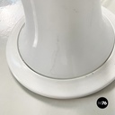 Italian modern Opaline glass floor lamp Bamboo by Enrico Tronconi, 1980s