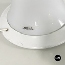 Italian modern Opaline glass floor lamp Bamboo by Enrico Tronconi, 1980s