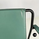 Italian modern Green leather chairs Movie by Marenco for Poltrona Frau, 1980s