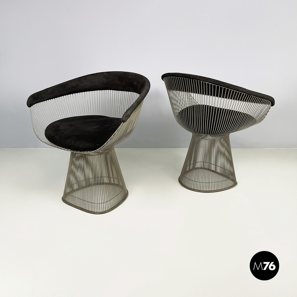 Usa modern Black fabric metal Cockpit chairs by Warren Platner for Knoll, 1970s