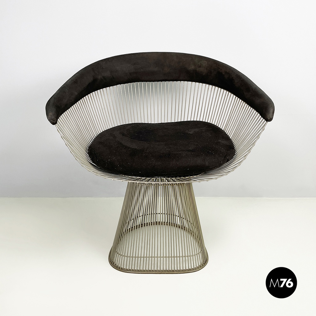 Usa modern Black fabric metal Cockpit chairs by Warren Platner for Knoll, 1970s