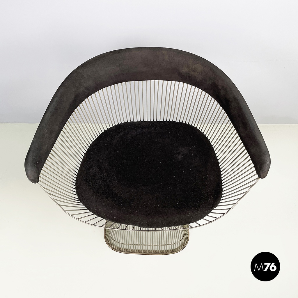 Usa modern Black fabric metal Cockpit chairs by Warren Platner for Knoll, 1970s