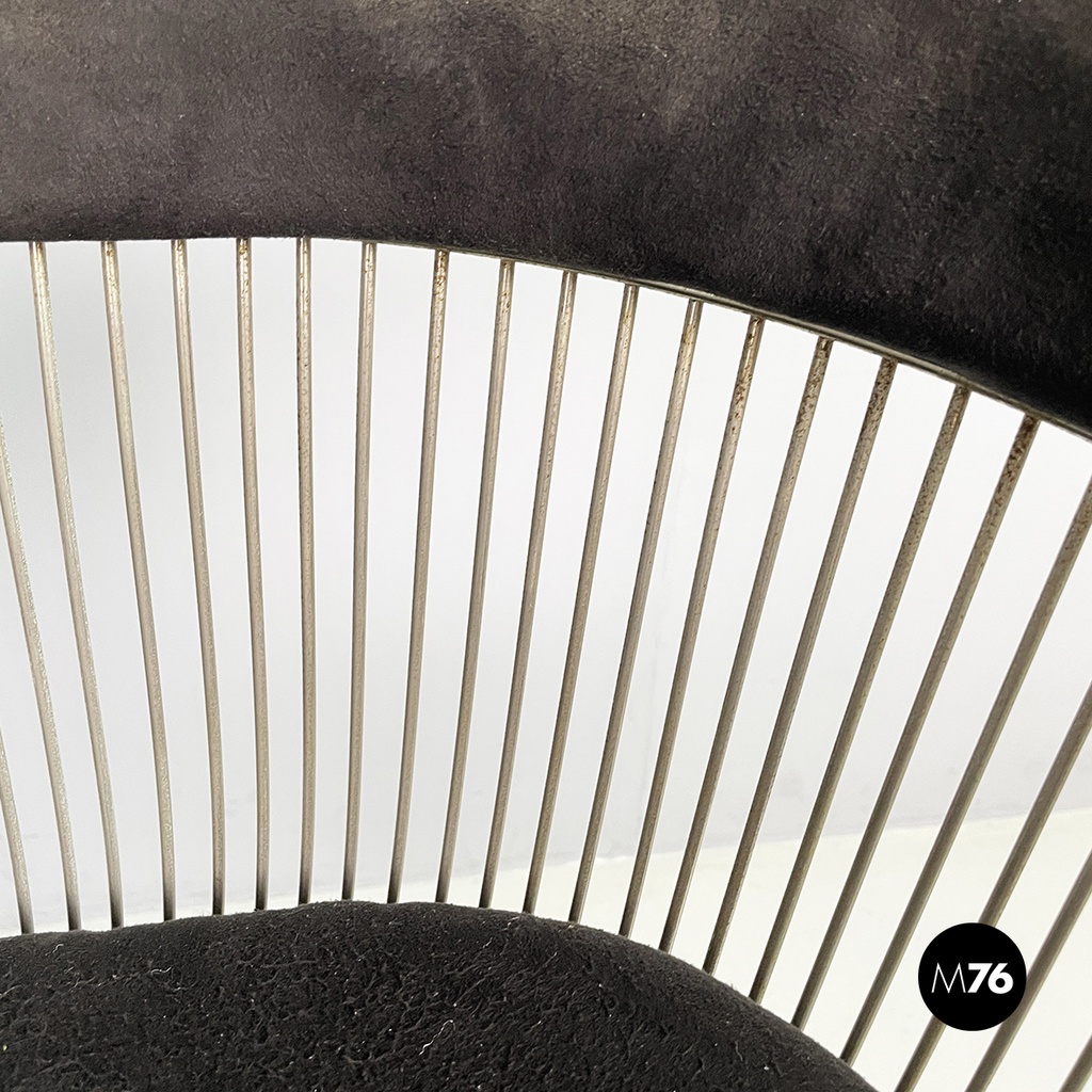 Usa modern Black fabric metal Cockpit chairs by Warren Platner for Knoll, 1970s