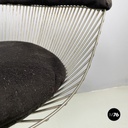 Usa modern Black fabric metal Cockpit chairs by Warren Platner for Knoll, 1970s