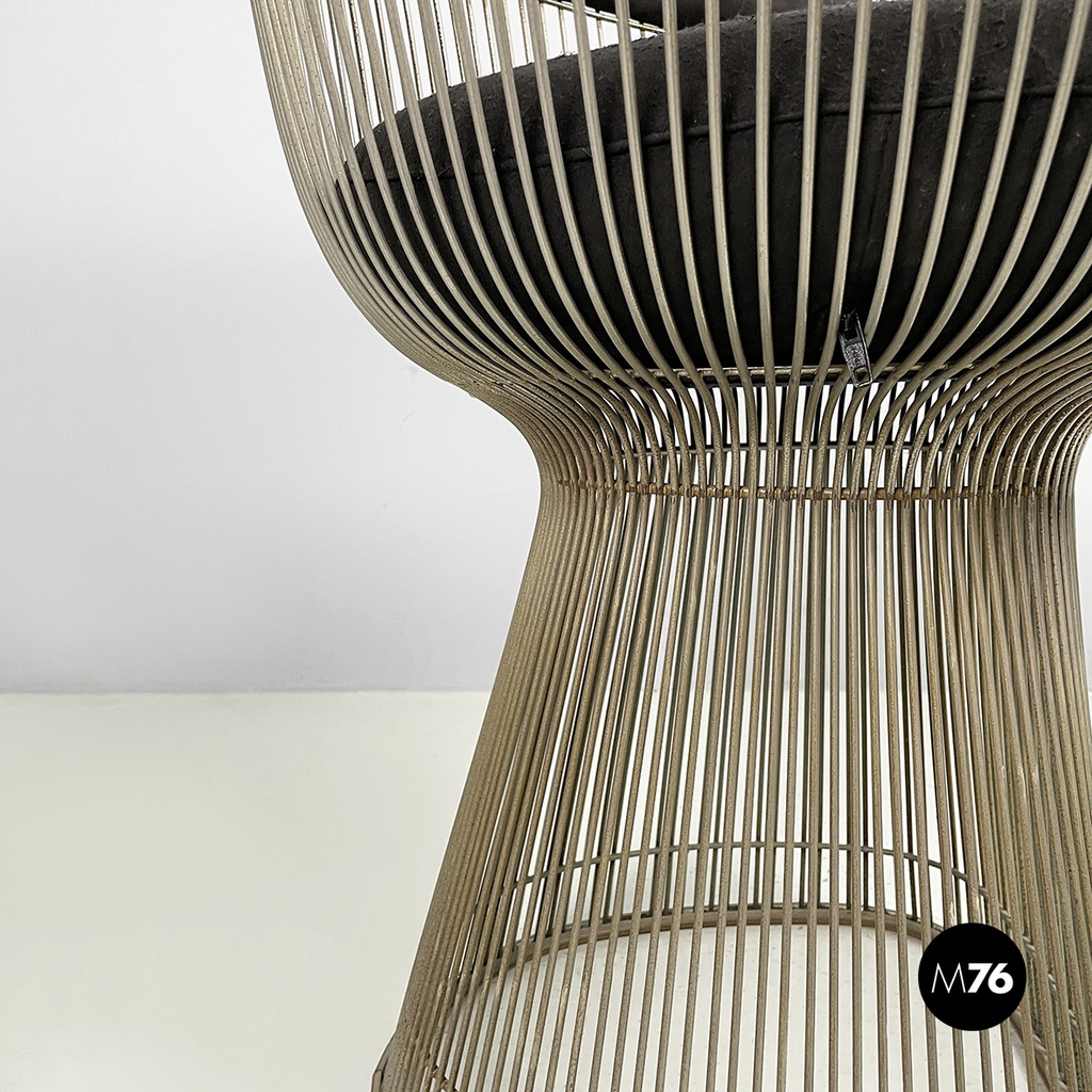 Usa modern Black fabric metal Cockpit chairs by Warren Platner for Knoll, 1970s