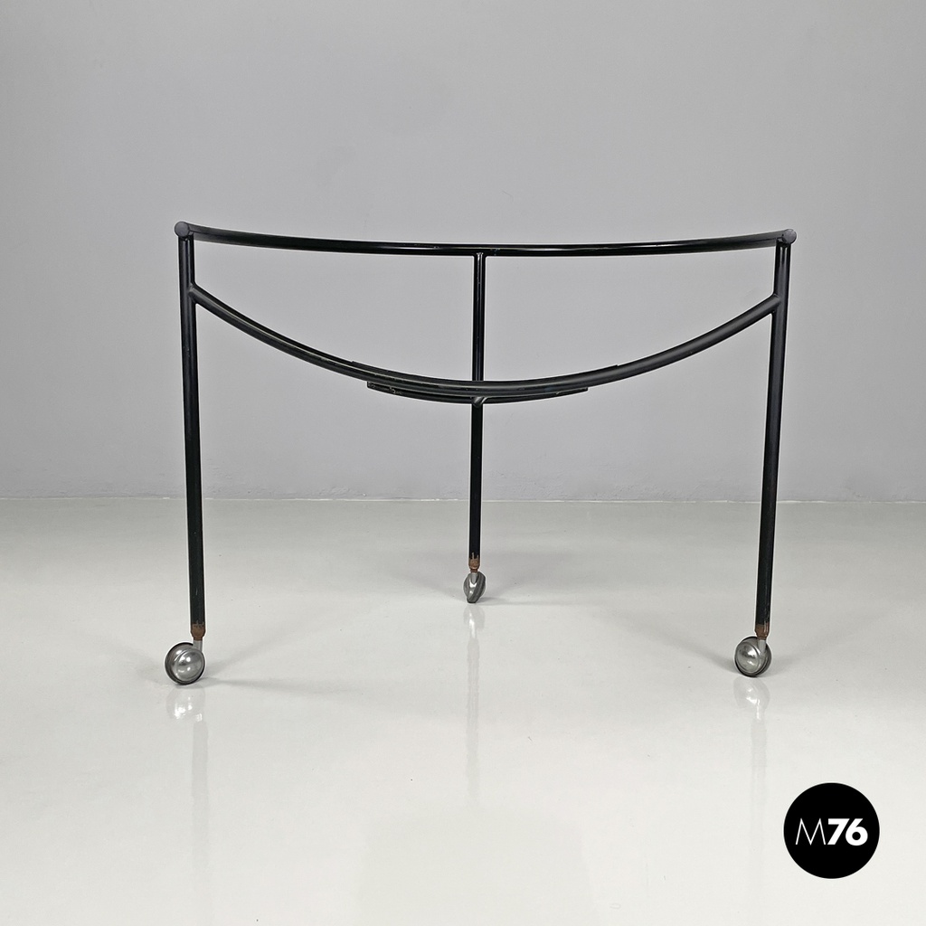 French modern black metal armchair Dr Sonderbar by Philippe Starck for XO, 1980s