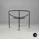 French modern black metal armchair Dr Sonderbar by Philippe Starck for XO, 1980s