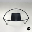 French modern black metal armchair Dr Sonderbar by Philippe Starck for XO, 1980s