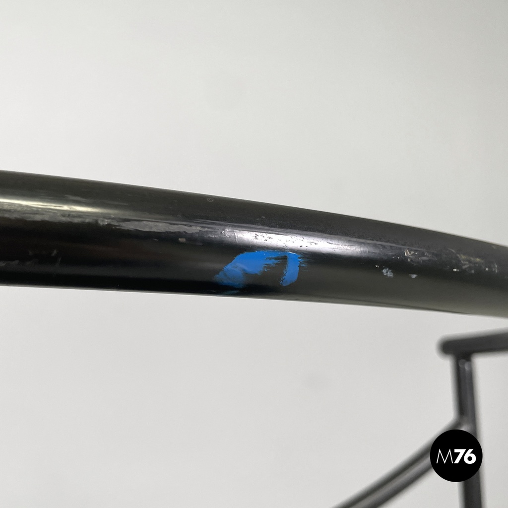 French modern black metal armchair Dr Sonderbar by Philippe Starck for XO, 1980s