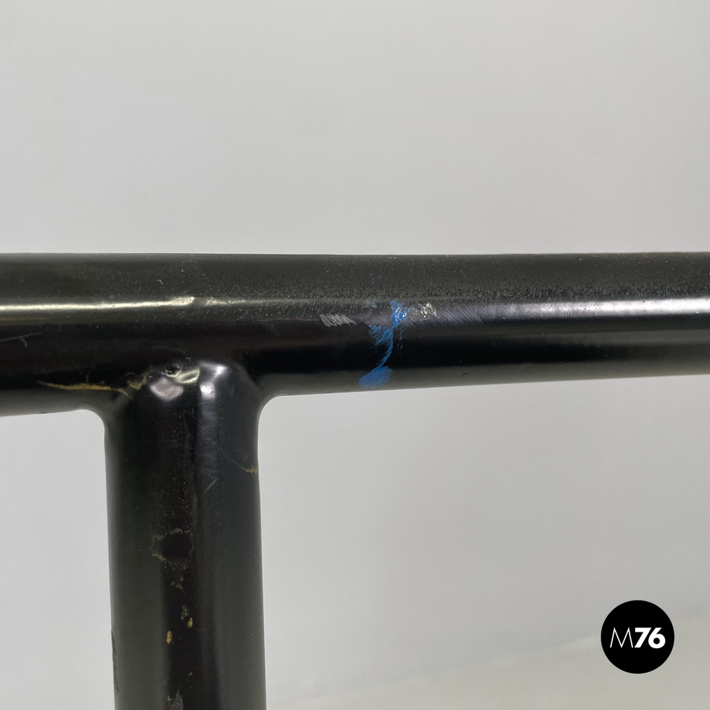 French modern black metal armchair Dr Sonderbar by Philippe Starck for XO, 1980s