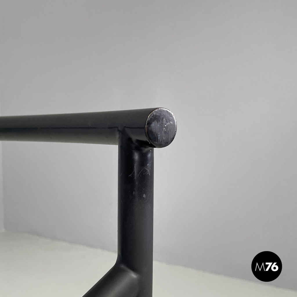 French modern black metal armchair Dr Sonderbar by Philippe Starck for XO, 1980s