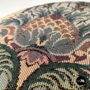 American modern floral fabric round stool Tulip by Eero Saarinen for Knoll 1970s