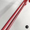 Italian modern red black Celestina folding chair Marco Zanuso for Zanotta, 1970s