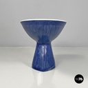 Italian modern blue ceramic bidet by Antonia Campi for Richard Ginori, 1970s