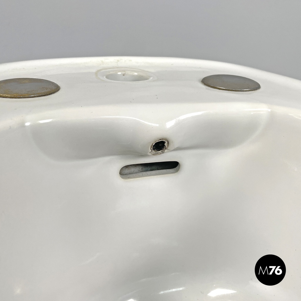 Italian modern blue ceramic bidet by Antonia Campi for Richard Ginori, 1970s