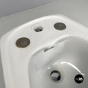 Italian modern blue ceramic bidet by Antonia Campi for Richard Ginori, 1970s