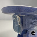 Italian modern blue ceramic bidet by Antonia Campi for Richard Ginori, 1970s