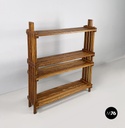 Italian modern Bookcase Panchina in wood slats, 2000s