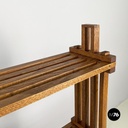 Italian modern Bookcase Panchina in wood slats, 2000s