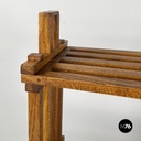 Italian modern Bookcase Panchina in wood slats, 2000s