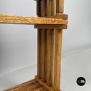 Italian modern Bookcase Panchina in wood slats, 2000s