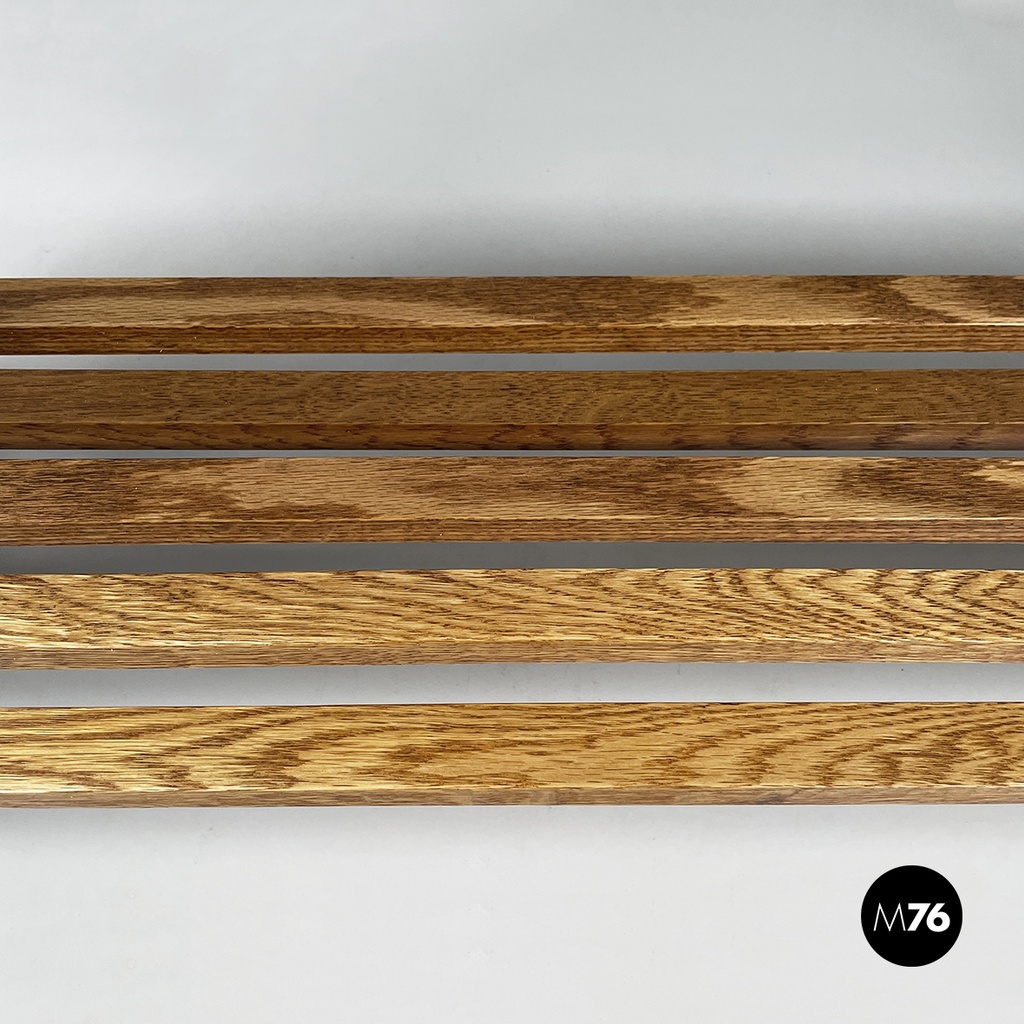 Italian modern Bookcase Panchina in wood slats, 2000s