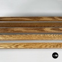 Italian modern Bookcase Panchina in wood slats, 2000s