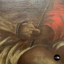 Italian Oil painting on canvas of Jesus Christ with a crown of thorns, 1600s 