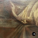 Italian Oil painting on canvas of Jesus Christ with a crown of thorns, 1600s 